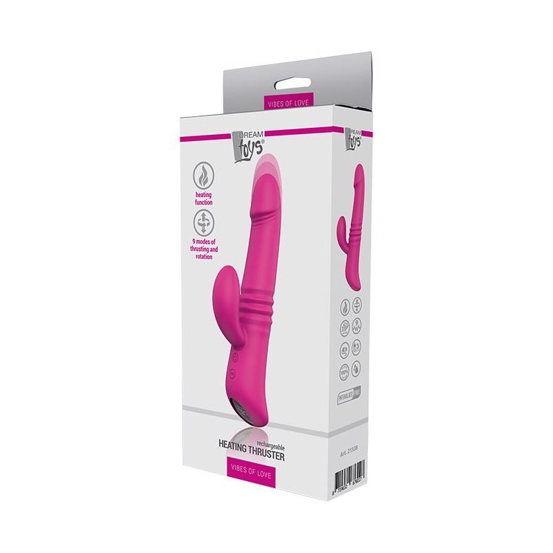 Wibrator-DREAM TOYS HEATING THRUSTER PINK